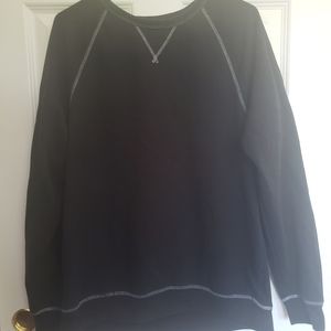 Faded Glory Thick Black Long Sleeve Pullover Shirt